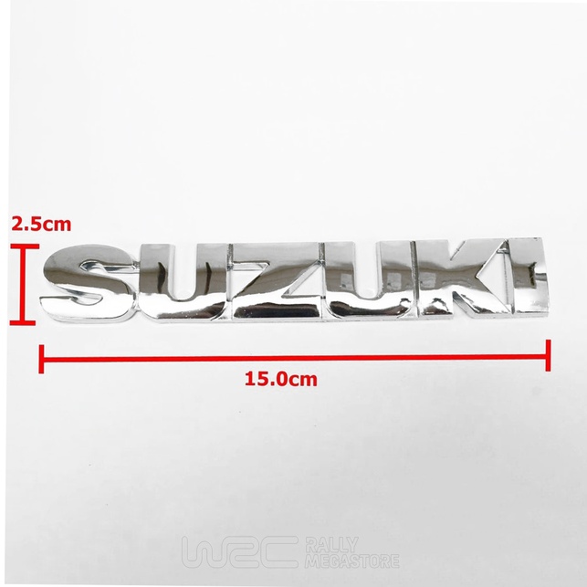 EMBLEME 3D CHROME AUTOCOLLANTE SUZUKI